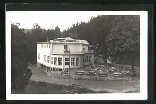 AK Letovisko Studanka, Ortspartie mit Gasthaus