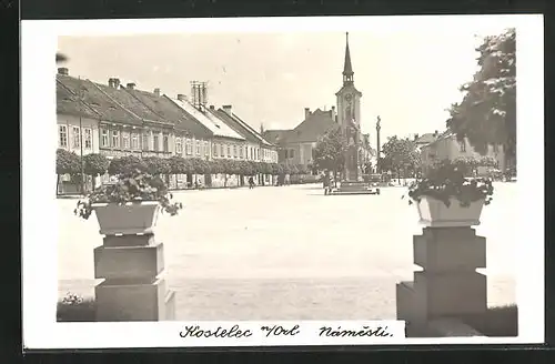 AK Adler Kosteletz / Kostelec nad Orlici, Namesti