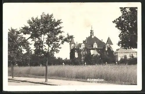 AK Borohrádek, Kleines Schloss mit Wintergarten