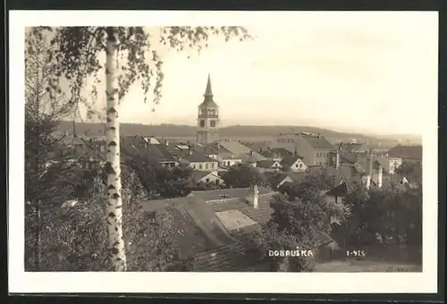 AK Dobruska, Hotel Rýdl an der Kirche