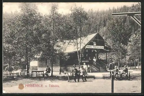 AK Pribenice u Tábora, Gasthaus am Waldrand