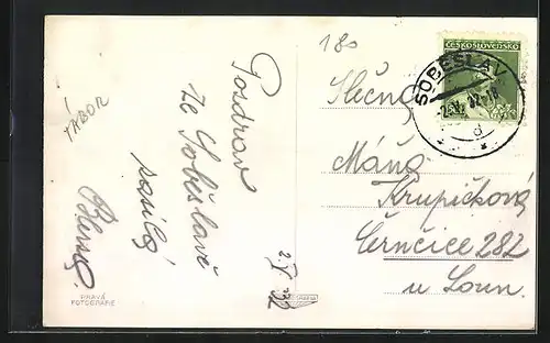 AK Sobeslav, Flusspartie, Pomnik