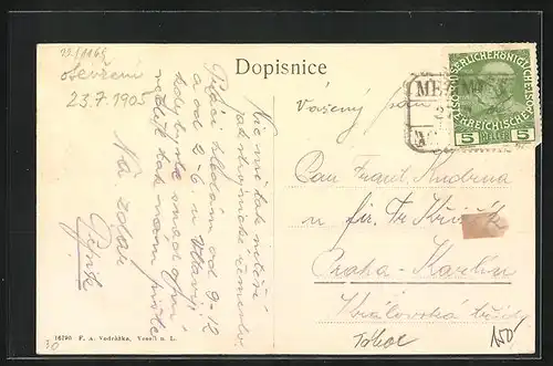 AK Veseli n. L., Sokolovna, Strassenpartie