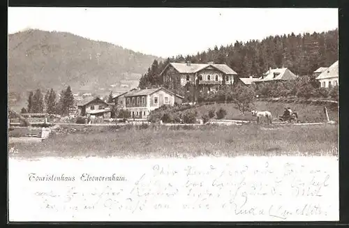 AK Eleonorenhain, Gasthaus Touristenhaus im Ort