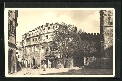 AK Prachatitz, Literatenschule im Stadtkern