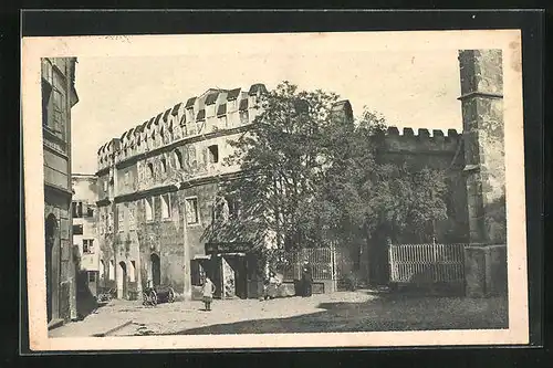 AK Prachatitz, Literatenschule im Stadtkern