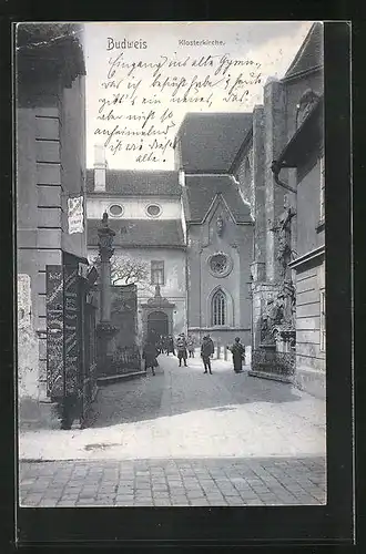 AK Budweis / Ceske Budejovice, Klosterkirche