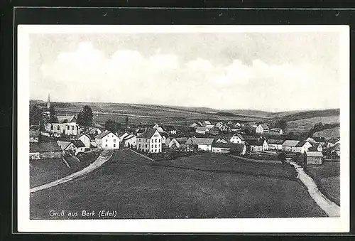 AK Berk /Eifel, Gesamtansicht des Ortes