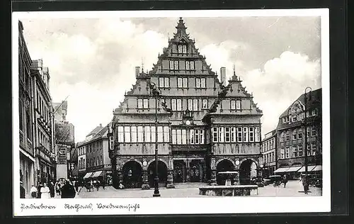 AK Paderborn, Rathaus und Brunnen