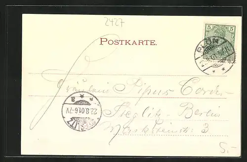 AK Gremsmühlen, Ortspartie, Uferpartie