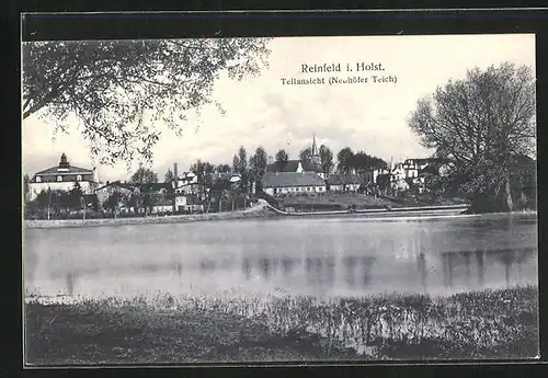 AK Rheinfeld i. Holst, Teilansicht Neuhöfer Teich