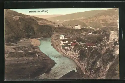 AK Heimbach /Eifel, Uferpartie