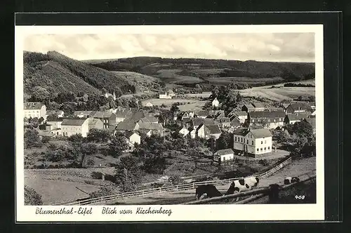 AK Blumenthal /Eifel, Blick vom Kirchenberg auf den Ort