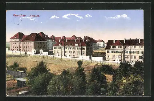 AK Glauchau, Strasse an der Kaserne