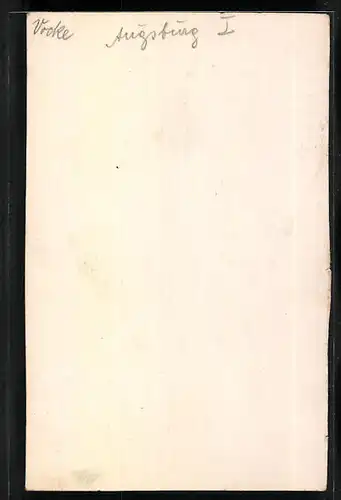Handzeichnung Leutnant in Feldgrau v. Kgl. bay. Inf. Rgt. No. 3 Augsburg