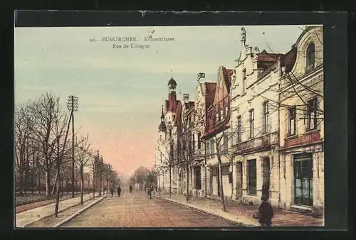 AK Euskirchen, Kölnerstrasse mit Friseur