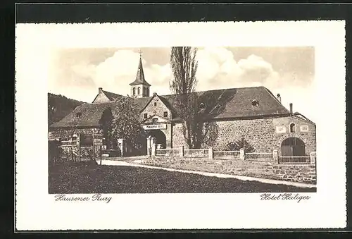 AK Heimbach-Hausener Burg, Hotel Heiligen