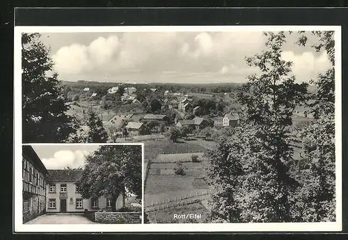 AK Rott /Eifel, Gasthaus Rütten, Totalansicht