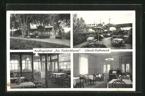 AK Lübeck-Gothmund, Restaurant Ausflugslokal Zur Fischerklause