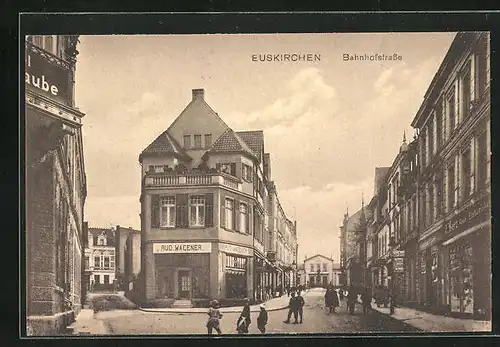 AK Euskirchen, Blick in die Bahnhofstrasse