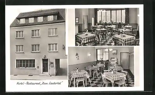 AK Kaiserslautern, Hotel-Restaurant zum Lauertal an der Mühlstrasse 31-33
