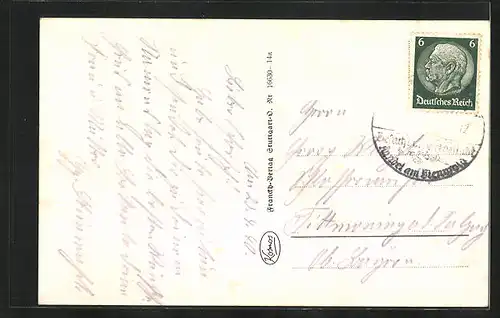 AK Kandel /Pfalz, Partie an der Hindenburgstrasse