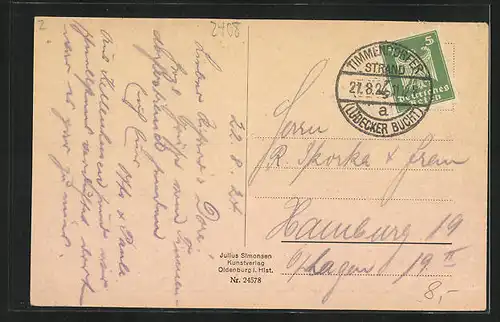 AK Timmendorferstrand, Blick auf den Strand