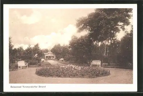 AK Timmendorfer Strand, Blick auf Parkanlage