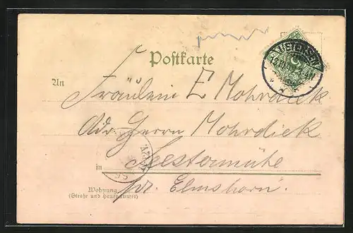 AK Gr. Nordende, Gasthaus zur Linde, Garten