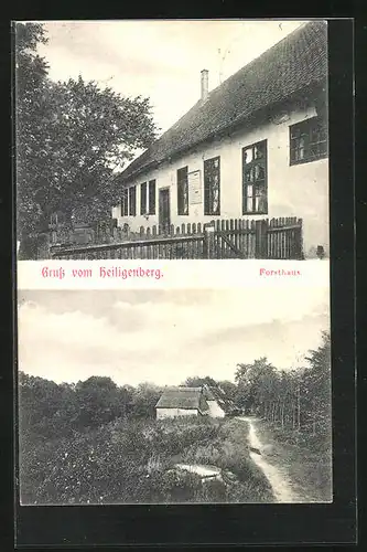 AK Heiligenberg, Forsthaus mit Weg