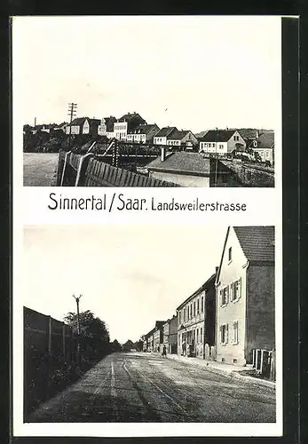 AK Sinnerthal / Saar, Landsweilerstrasse, Panorama