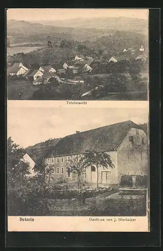 AK Detzeln, Gasthaus v. J. Hierholzer, Totalansicht