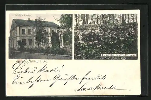 AK Linau i. Lbg., Nävekes Gasthof, Verliess der alten Ritterburg