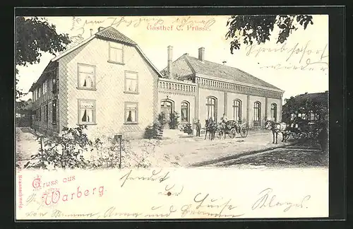 AK Warberg, Gasthof von C. Prüsse