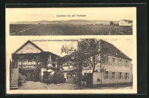AK Ruppertsberg, Gasthaus Emil Motzenbäcker