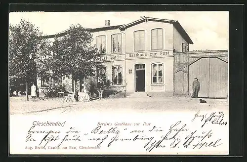 AK Gleschendorf, Berlins Gasthaus zur Post