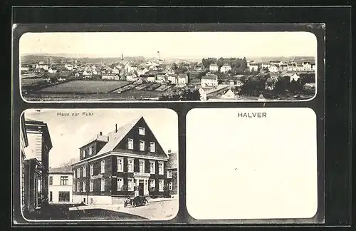 AK Halver, Gasthaus Haus zur Fuhr, Panorama