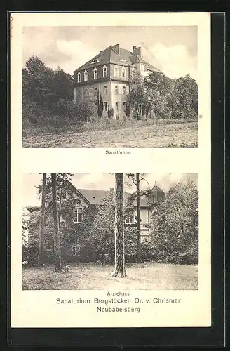 AK Neubabelsberg, Sanatorium Bergstücken Dr. v. Chrismar