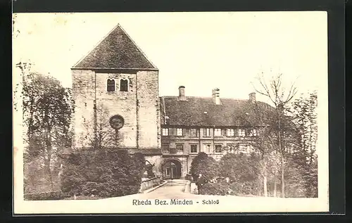 AK Rheda, Schloss mit Vorgarten