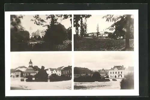 AK Jistebnitz b. Tabor, Marktplatz, Ortspartien, Ortsansicht