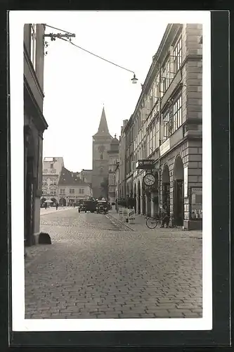 AK Jitschin / Gitschin / Jicin, Hotel Hodiny am Hauptplatz