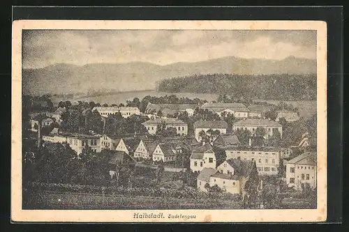 AK Halbstadt, Blick auf Sudetengau