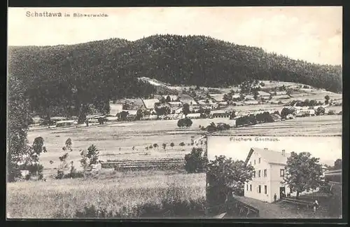 AK Schattawa, Fischers Gasthaus, Celkovy pohled