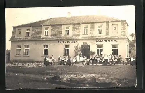 Foto-AK Borsov, Hotel Marek, Kavarna