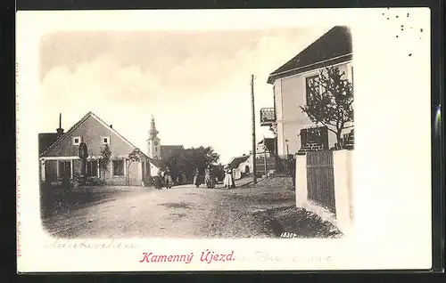 AK Kamenny Ujezd, Strassenpartie, Kirche