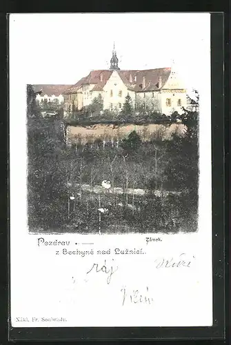 AK Bechyne nad Luznicí, Schloss am See