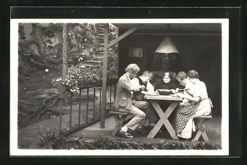 Foto-AK Wunsiedel, Naturbühne Wunsiedel, Spiele der Bayr. Landesbühne 1930 aus Angermayer`s Flieg, roter Adler von Tirol