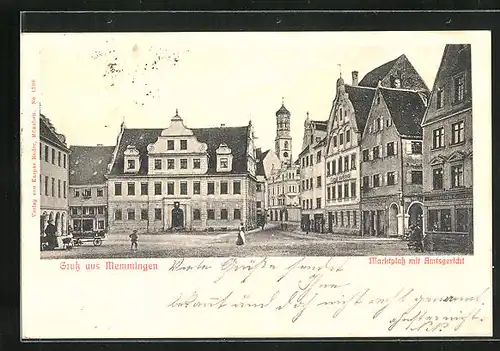 AK Memmingen, Marktplatz mit Amtsgericht