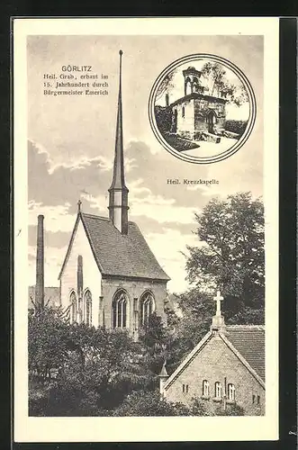 AK Görlitz, Heiliges Grab, Heilige Kreuzkapelle