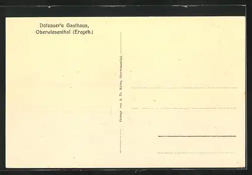 AK Oberwiesenthal, Dotzauers Gasthaus